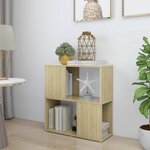 vidaXL Bibliothèque Chêne sonoma 60x24x63 cm Aggloméré