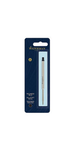 Waterman recharge bille pointe moyenne noire blister x 1