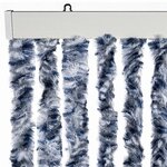 vidaXL Moustiquaire Bleu et blanc 90x200 cm Chenille