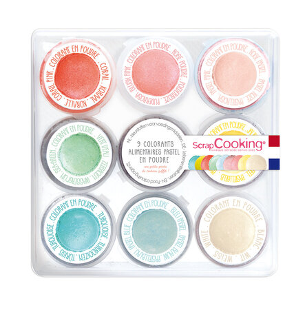 9 Mini Colorants Artificiels En Poudre "Pastel"