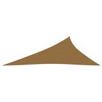 vidaXL Voile d'ombrage 160 g/m² Taupe 3x4x5 m PEHD