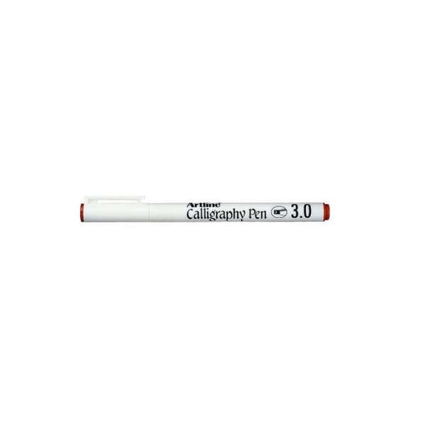 Marqueur 'calligraphy pen' pointe 3 mm sépia artline