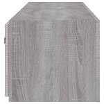 vidaXL Meubles TV muraux et lumières LED 2Pièces sonoma gris 80x35x31 cm