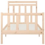 vidaXL Cadre de lit Bois de pin massif 100x200 cm