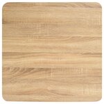 vidaXL Table de bistro Marron clair 60x60 cm MDF