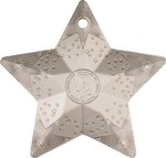 Pièce de monnaie en Argent 5 Dollars g 31.1 (1 oz) Millésime 2024 Holiday Ornament STARRY SKY STAR