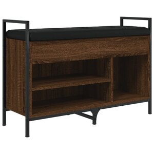 vidaXL Banc à chaussures chêne marron 85 5x32x57 5cm bois d'ingénierie
