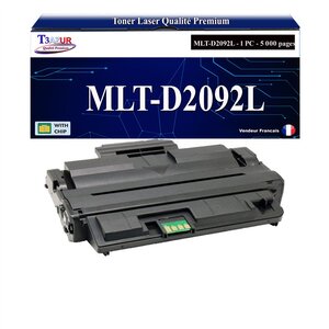 T3AZUR - Toner compatible avec Samsung MLT-D2092L MLTD2092L pour Samsung ML2855ND ML2855NDK ML2855NDKG SCX4824FHNK SCX4824FN SCX4824FNK SCX4824FNKG SCX4824HN