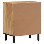vidaXL Table de chevet 50x33x60 cm bois de manguier massif