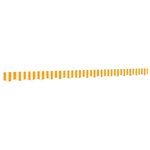 vidaXL Tissu de remplacement de cantonnière d’auvent jaune blanc 4 m