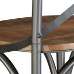 vidaXL Tabouret de bar Bois de manguier massif