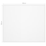vidaXL Protecteur de table mat 90x90 cm 2 mm PVC