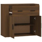vidaXL Buffet Chêne marron 80x33x70 cm Bois d'ingénierie