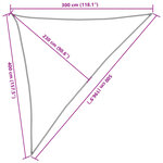 vidaXL Voile d'ombrage 160 g/m² Anthracite 3x4x5 m PEHD
