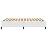 vidaXL Cadre de lit Blanc 160x200 cm Similicuir