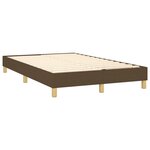 vidaXL Sommier à lattes de lit avec matelas Marron foncé 120x200 cm