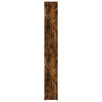 vidaXL Armoire de rangement mince chêne fumé 30x42 5x225 cm