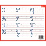 Ardoise effaçable sec alphabet majuscules cursives - 26 5 x 21cm - bouchut