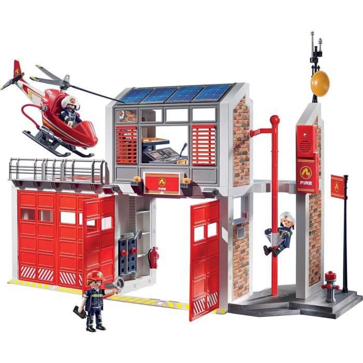 Caserne pompier et hélicoptère Playmobil City Action 9462