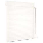 vidaXL Volet roulant aluminium 100x130 cm blanc