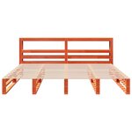 vidaXL Cadre de lit sans matelas cire marron 180x200cm bois pin massif