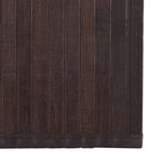 vidaXL Tapis rectangulaire marron foncé 70x1000 cm bambou