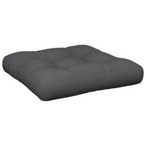 vidaXL Coussin de palette anthracite 60x61 5x10 cm tissu