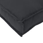 vidaXL Coussins de palette pour banc 2 Pièces Noir 120x40x8 cm Tissu Oxford