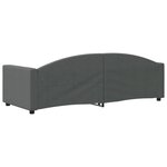 vidaXL Lit de repos gris foncé 80x200 cm tissu
