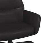 vidaXL Chaise de relaxation Noir Similicuir