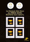 Collector 4 timbres - La Vasque des Jeux de PARIS 2024 illumine nos coeurs - Lettre internationale