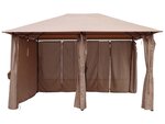 Tonnelle-pergola "rosita" taupe en polyester - 4 x 3 x 2.6 m