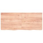 vidaXL Étagère murale marron clair bois chêne massif traité