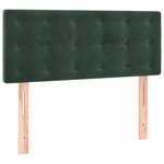 vidaXL Sommier à lattes de lit avec matelas Vert foncé 100x200 cm