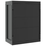 vidaXL Armoire de rangement d'extérieur noir 65x37x85 cm PP