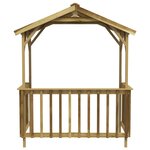 vidaXL Abri de barbecue 163 5x93x210 cm Bois de pin imprégné