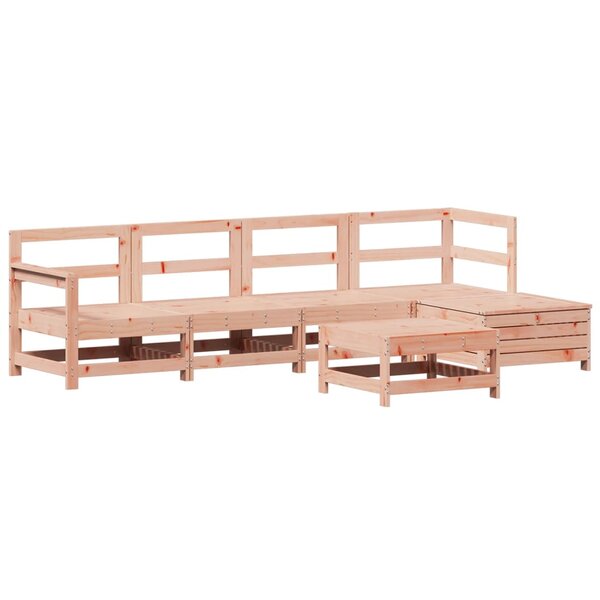vidaXL Salon de jardin 6 Pièces bois massif sapin de douglas