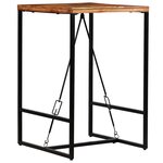 vidaXL Table de bar Bois de récupération massif 70x70x106 cm