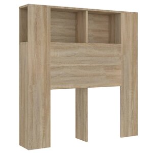 vidaXL Armoire de tête de lit Chêne sonoma 100x18 5x104 5 cm