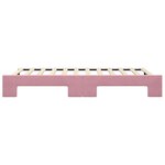 vidaXL Lit de jour avec lit gigogne rose 100x200 cm velours