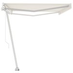 vidaXL Auvent automatique sur pied 500x300 cm Crème