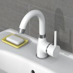 EISL Mitigeur de lavabo FUTURA blanc-chrome
