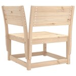 vidaXL Salon de jardin 5 Pièces bois massif de pin