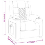 vidaXL Fauteuil inclinable Gris Similicuir