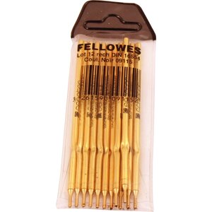 Paquet 12 Recharges pour stylo bille Noir FELLOWES