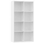 vidaXL Bibliothèque/Buffet Blanc 66x30x130 cm Bois d'ingénierie