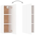 vidaXL Ensemble de meubles TV 3 Pièces Blanc Bois d'ingénierie