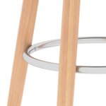vidaXL Tabourets de bar lot de 2 noir
