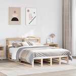 vidaXL Cadre de lit sans matelas 120x200 cm bois de pin massif