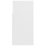 vidaXL Buffet avec lumières LED Blanc 80x35x75 cm
